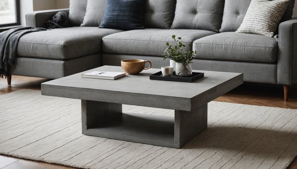 Table basse béton : le choix idéal pour un intérieur moderne